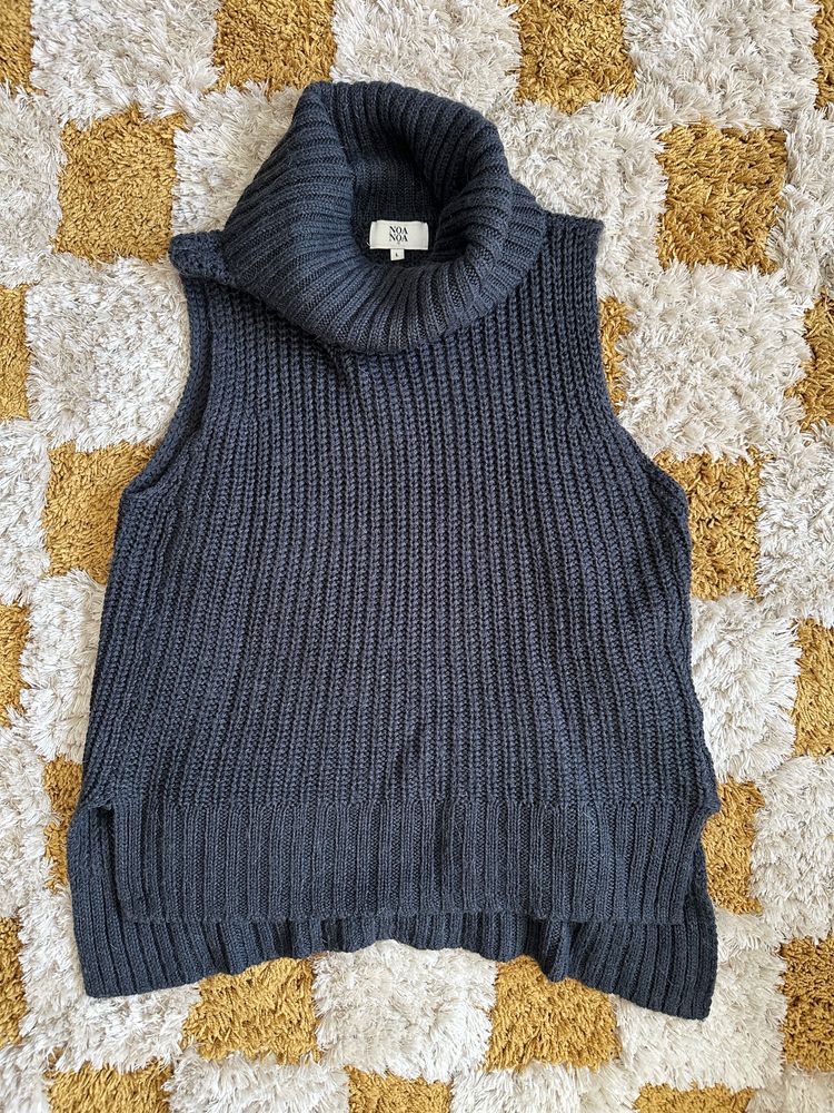 Noa Noa Noa Noa Sleeveless Turtleneck Knit Sweater product image
