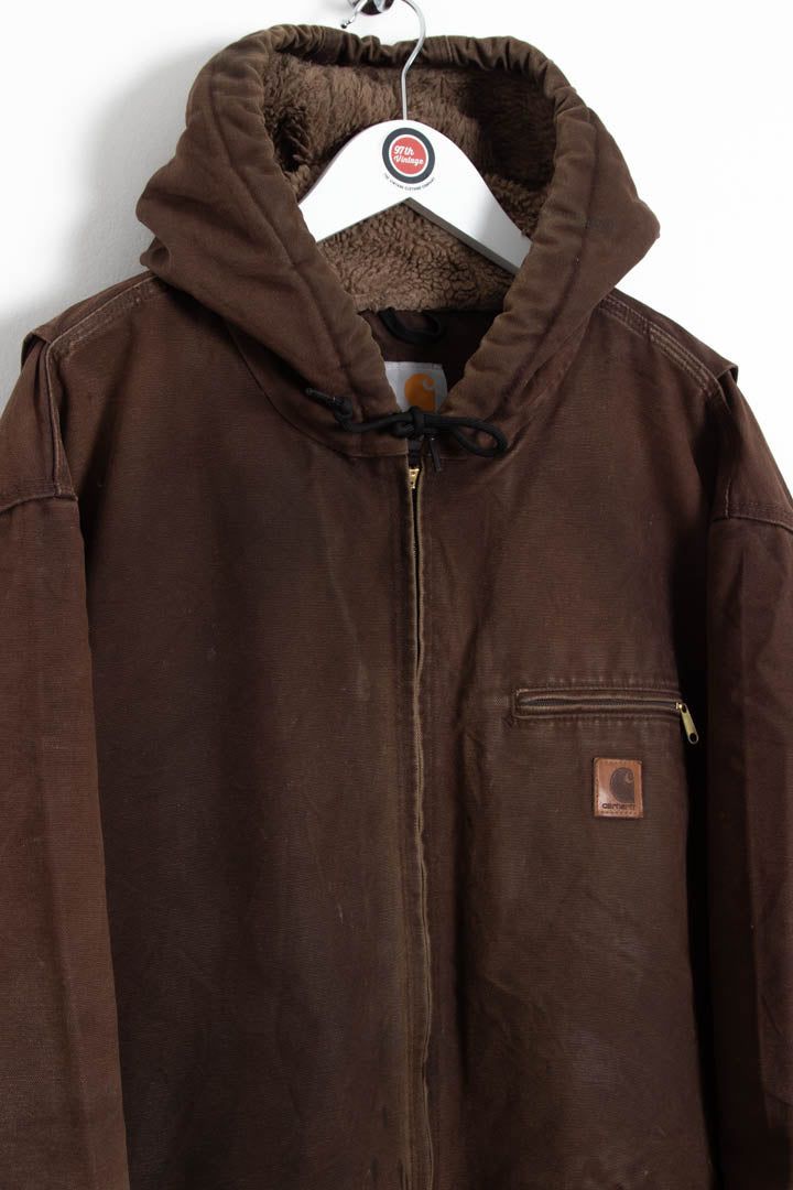 Carhartt J141 Duck Canvas Hooded Sierra Jacket (XXL) image 5