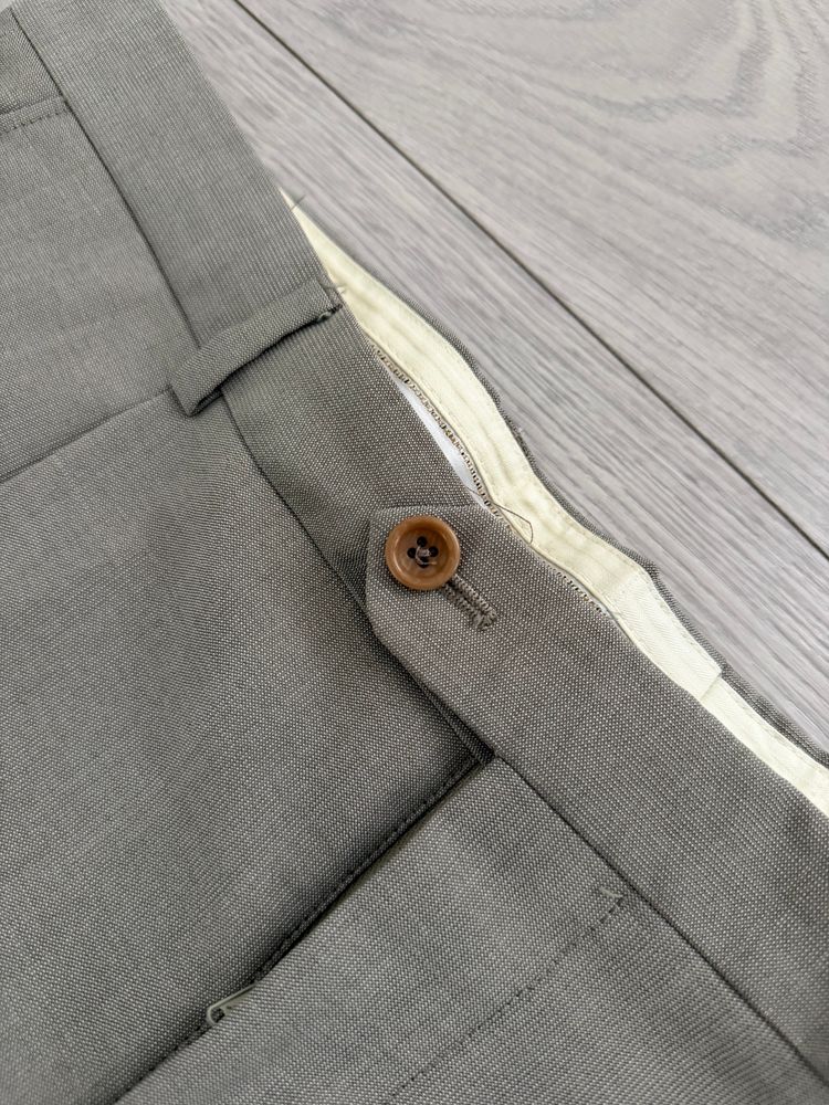 Armani 1990s Wool Silk Pleated Pants Gray - Size 40 Waist image 10