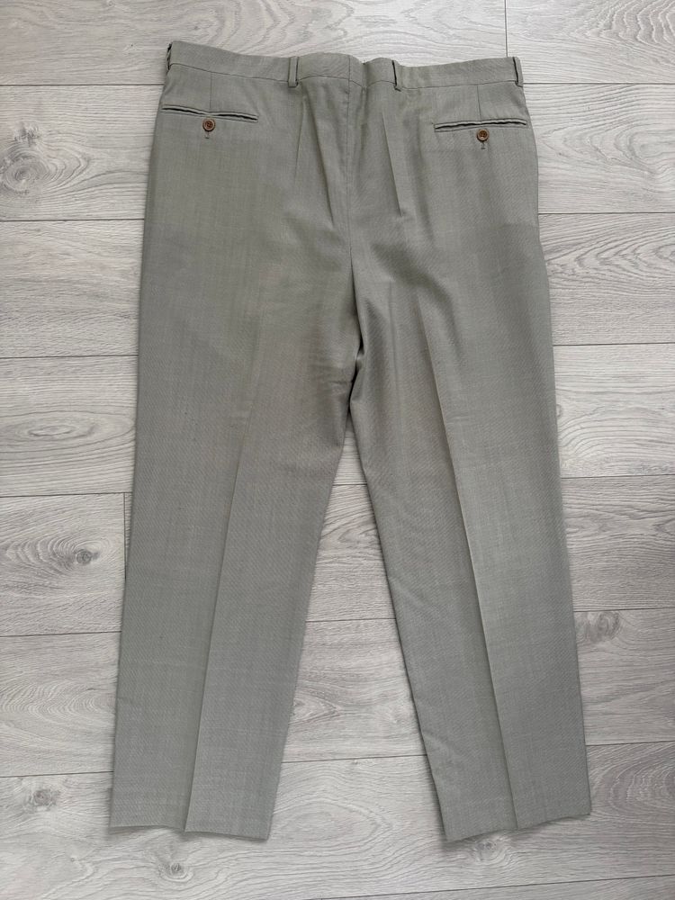 Armani 1990s Wool Silk Pleated Pants Gray - Size 40 Waist image 8