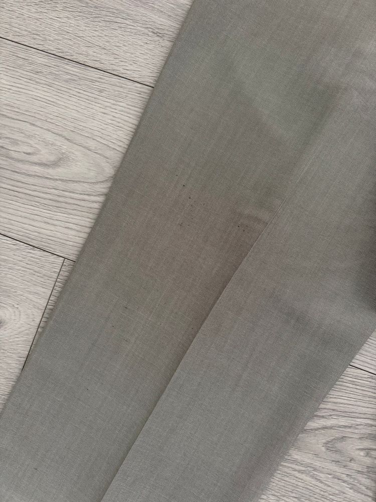 Armani 1990s Wool Silk Pleated Pants Gray - Size 40 Waist image 9
