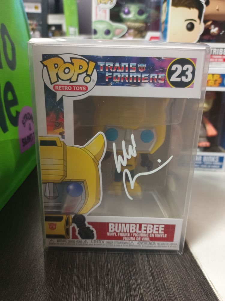 *SIGNED* Pop! Retro Toys Transformers Bumblebee Vinyl Figure