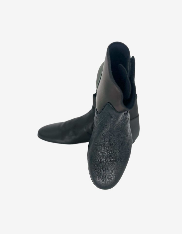 Lanvin Black Chelsea Boot With Velcro Closure image 4