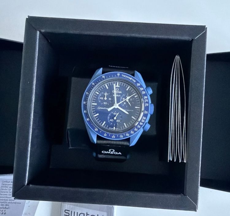 Swatch x OMEGA Bioceramic Moonswatch Mission to Neptune | Brand New