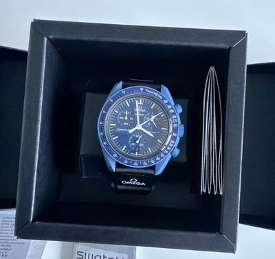 Swatch x OMEGA Bioceramic Moonswatch Mission to Neptune | Brand New