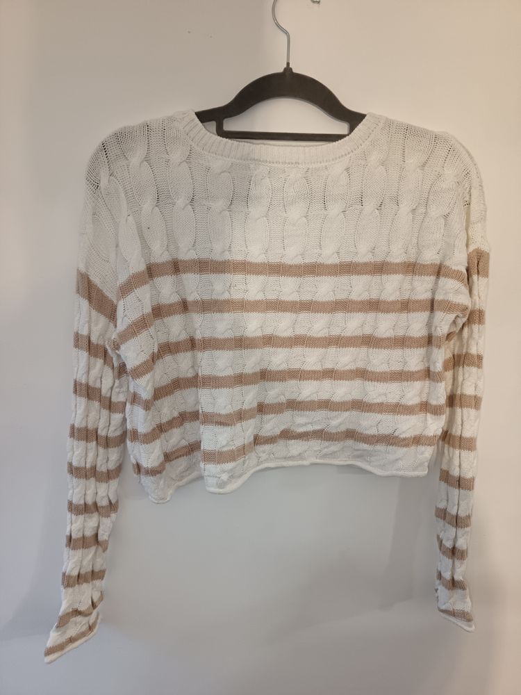 Immagine di Pink Rose Striped Knit Sweater 3