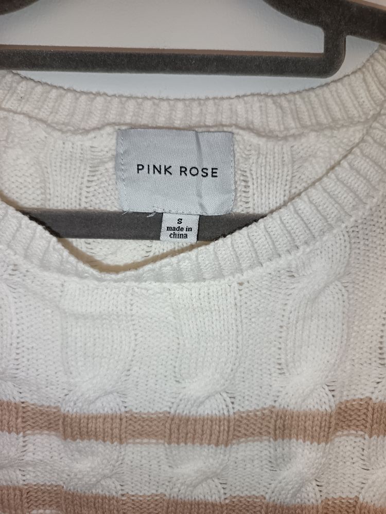 Immagine di Pink Rose Striped Knit Sweater 2