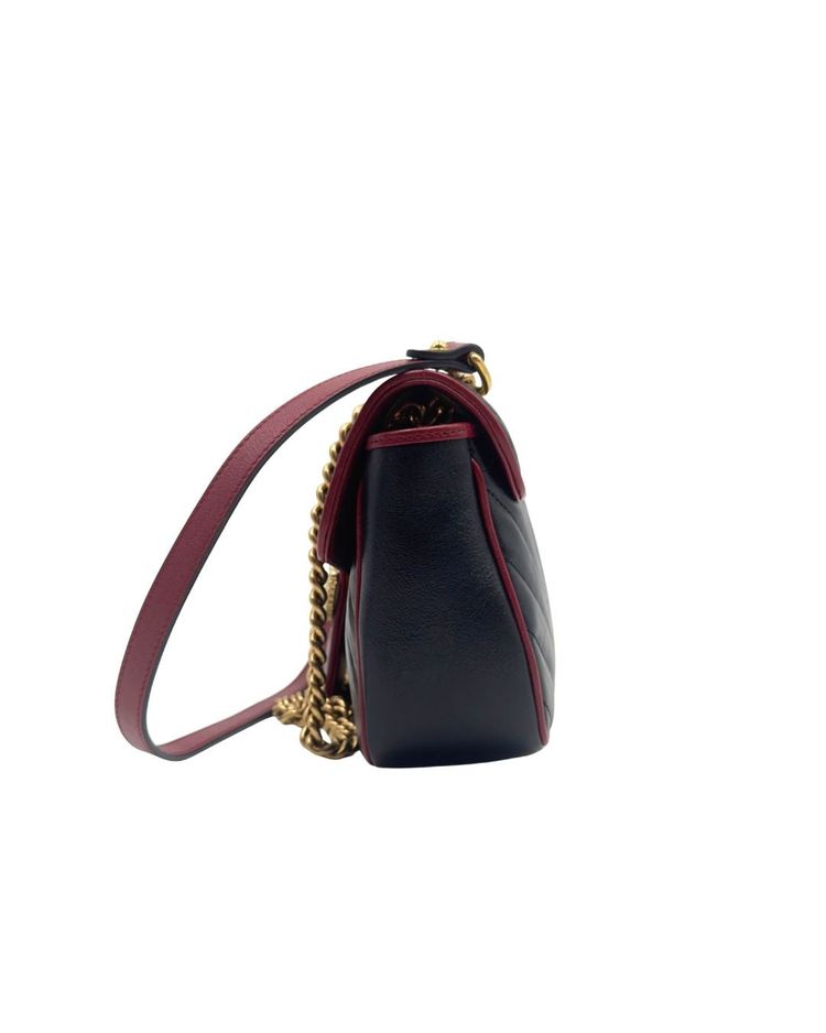 Gucci Borsa GG Marmont Small Pelle Matelassé Nera — Pre-owned Autentica obraz 12