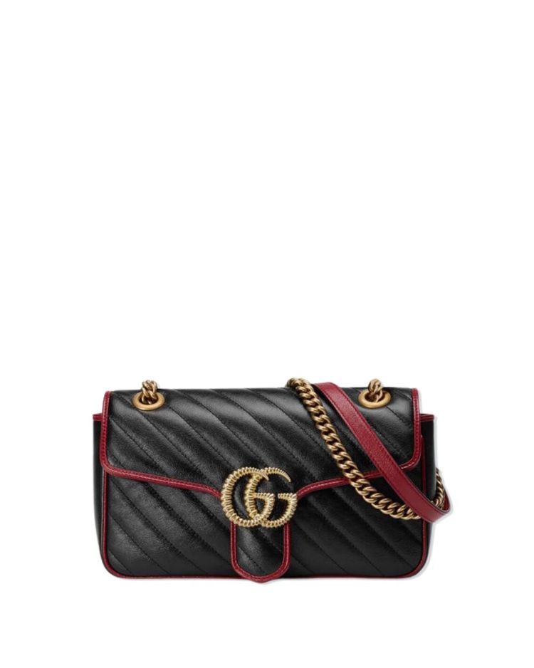 Gucci Borsa GG Marmont Small Pelle Matelassé Nera — Pre-owned Autentica