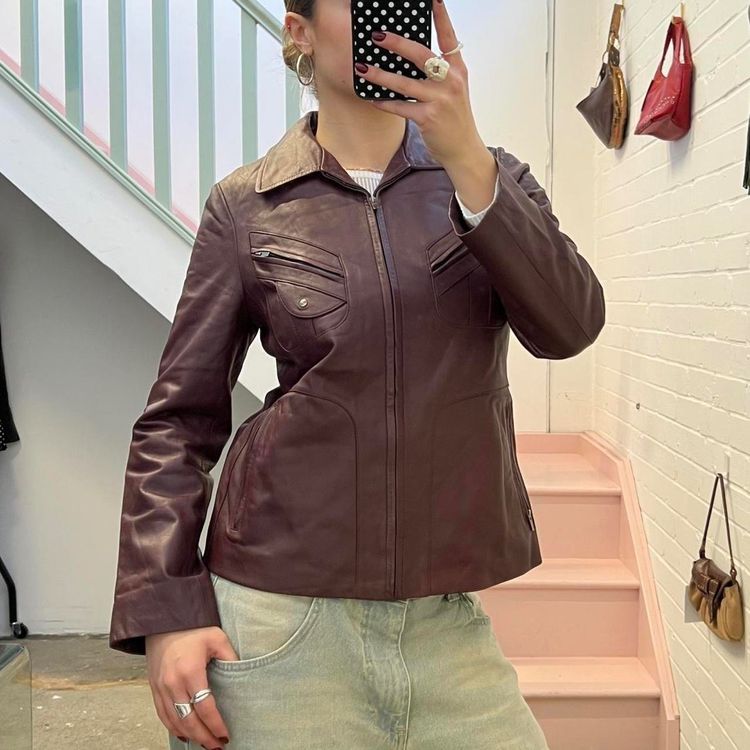 Other Compagna Brown Leather Jacket product image
