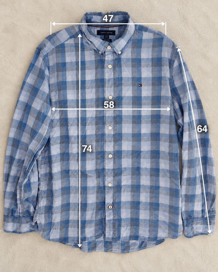 Immagine di Tommy Hilfiger Men'S Button-Up Checkered Shirt 3