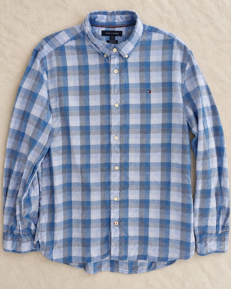 Immagine di Tommy Hilfiger Men'S Button-Up Checkered Shirt 2
