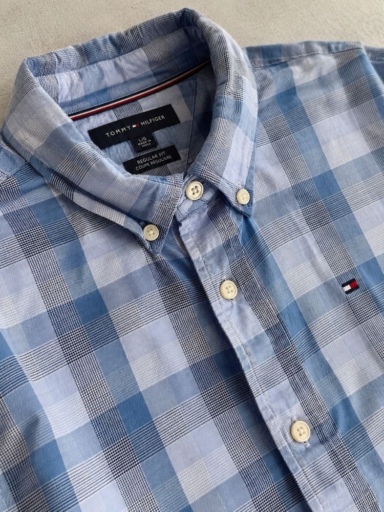 Immagine di Tommy Hilfiger Men'S Button-Up Checkered Shirt 4