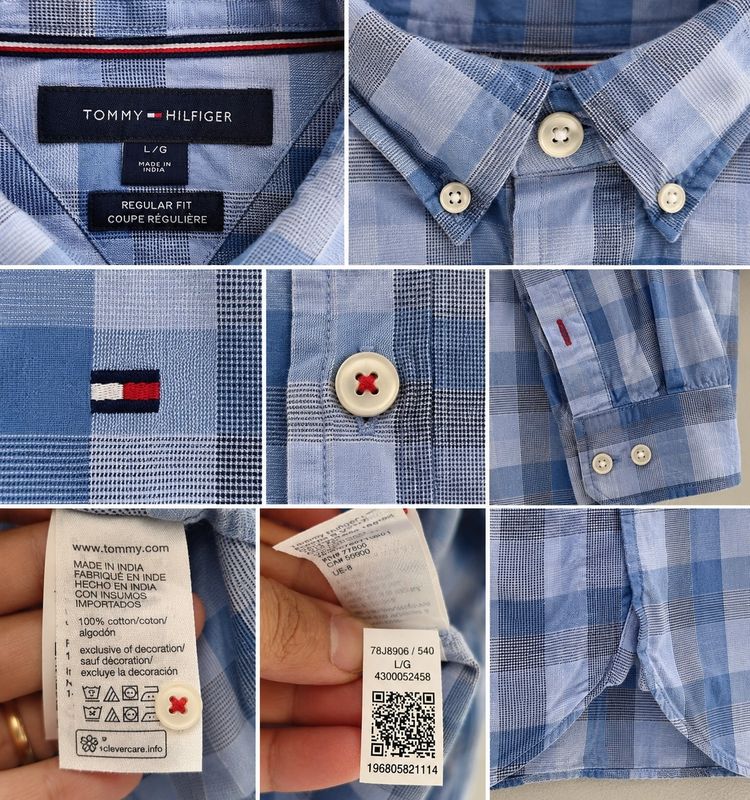 Immagine di Tommy Hilfiger Men'S Button-Up Checkered Shirt 5