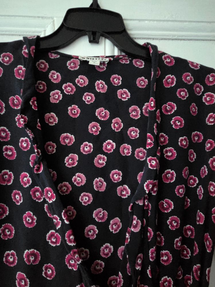 Whistles Whistles Floral Wrap Blouse product image