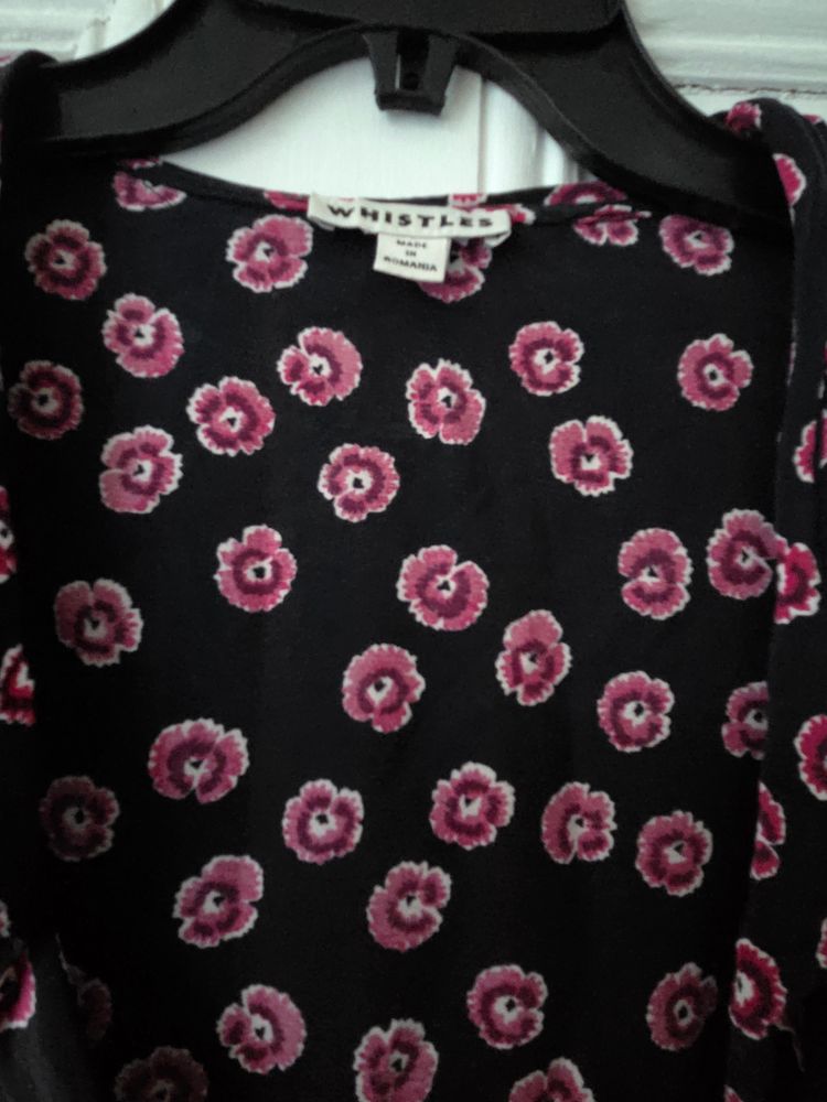 Whistles Floral Wrap Blouse 7