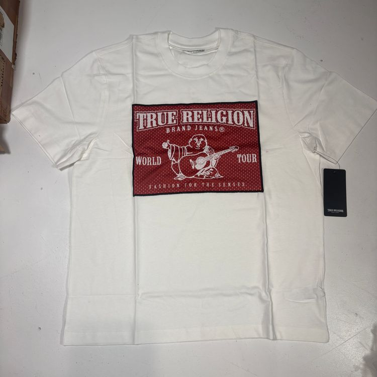 True Religion White Graphic T-Shirt brand with tags