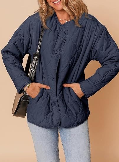 Immagine di Navy Quilted Jacket 4