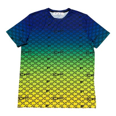 Off White XL Active Gradient Monogram Tee Virgil Abloh