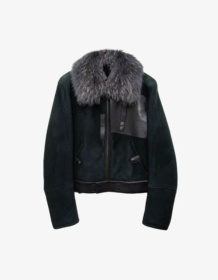 Gucci Gucci Men's Suede & Leather Flight Bomber Jacket product image