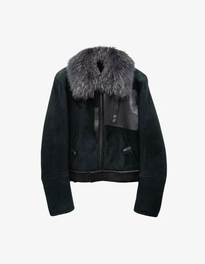 Gucci Men's Suede & Leather Flight Bomber Jacket 1