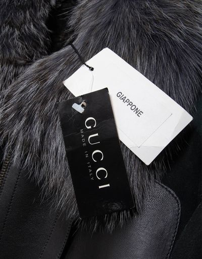 Gucci Men's Suede & Leather Flight Bomber Jacket 4