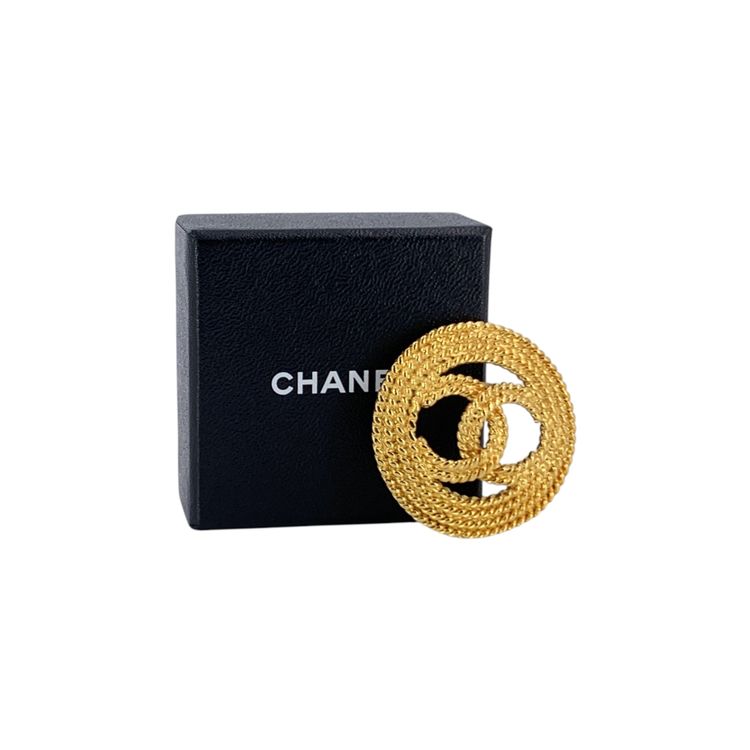 Immagine di Chanel Vintage Metal Brooch CC 3