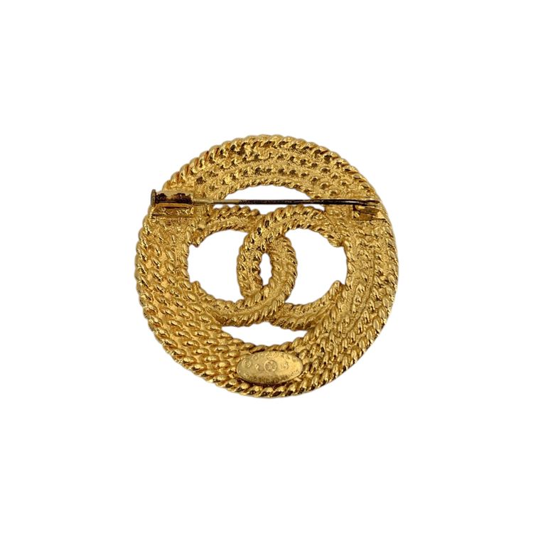 Immagine di Chanel Vintage Metal Brooch CC 4