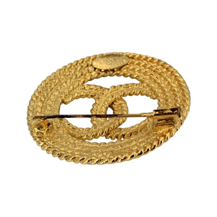 Immagine di Chanel Vintage Metal Brooch CC 5
