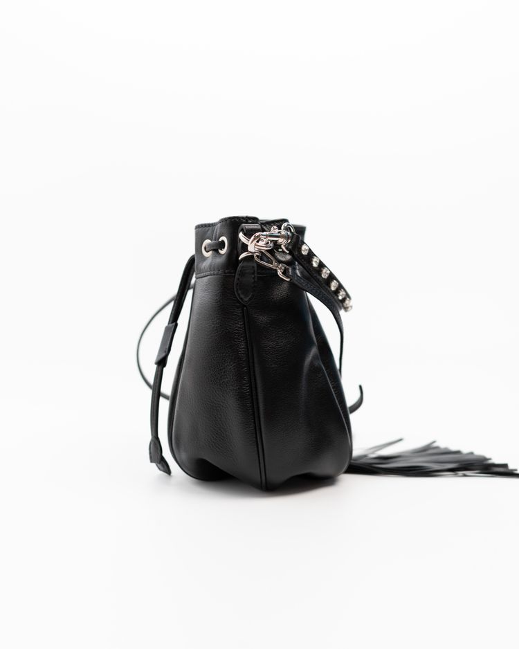 Miu Miu Borsa Bucket Nappa Nera — Pre-owned Autentica imagen 2