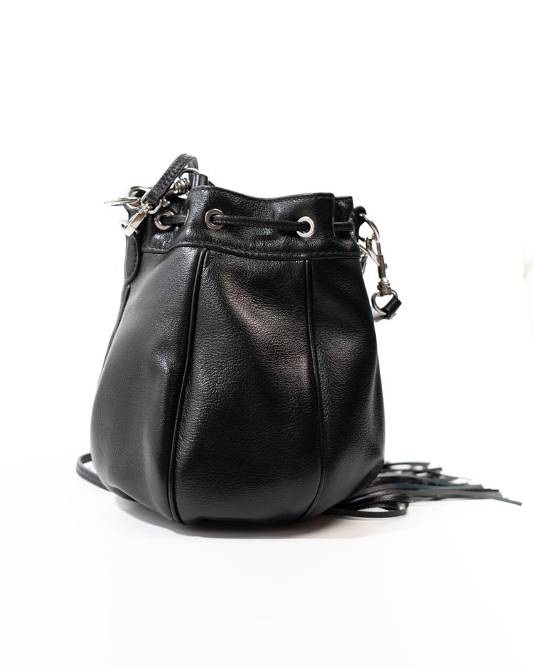 Miu Miu Borsa Bucket Nappa Nera — Pre-owned Autentica imagen 5