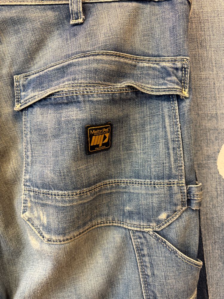 Meltin pot Faded Blue Denim Jeans 4