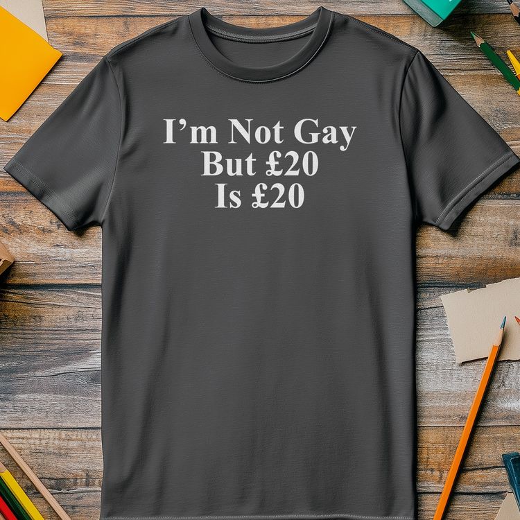 I'm Not Gay But £20 is £20 T-Shirt - 4