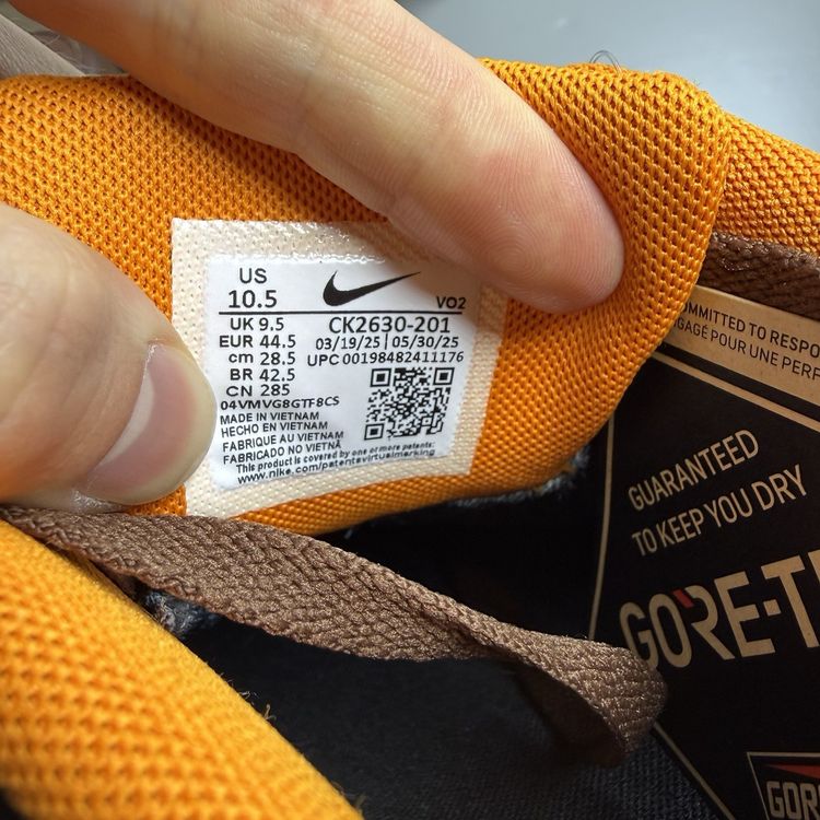 Immagine di Nike Air Force 1 Size UK 9.5 GORE-TEX GTX Fauna Brown Orange Ceramic CK2630-201 4