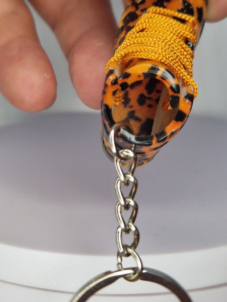 Leopard Print Sneaker Keychain 4