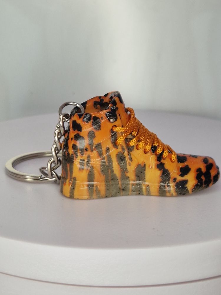 Leopard Print Sneaker Keychain 2