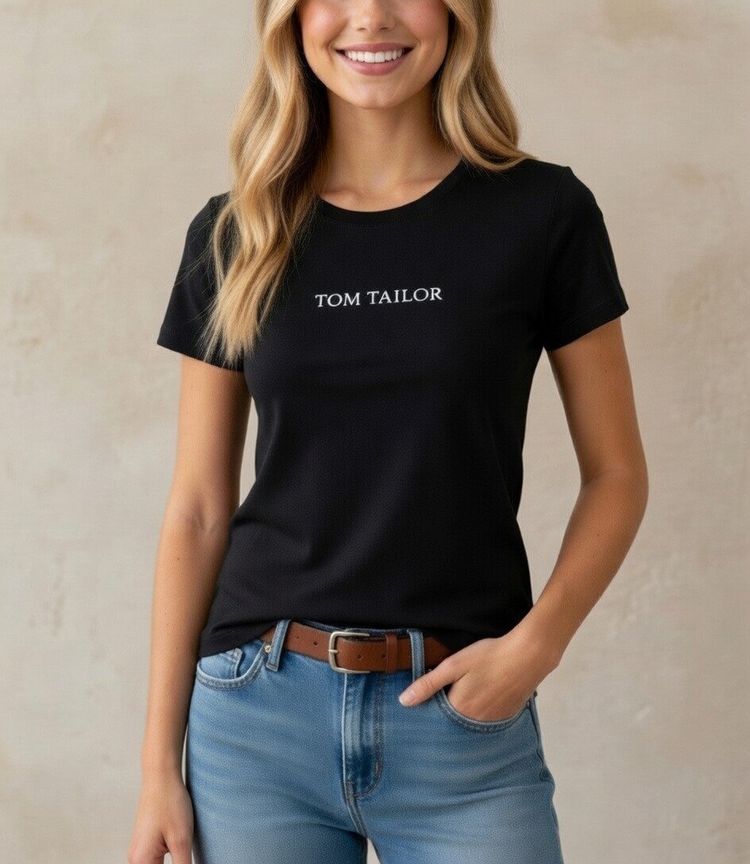 Tom Tailor Black T-Shirt