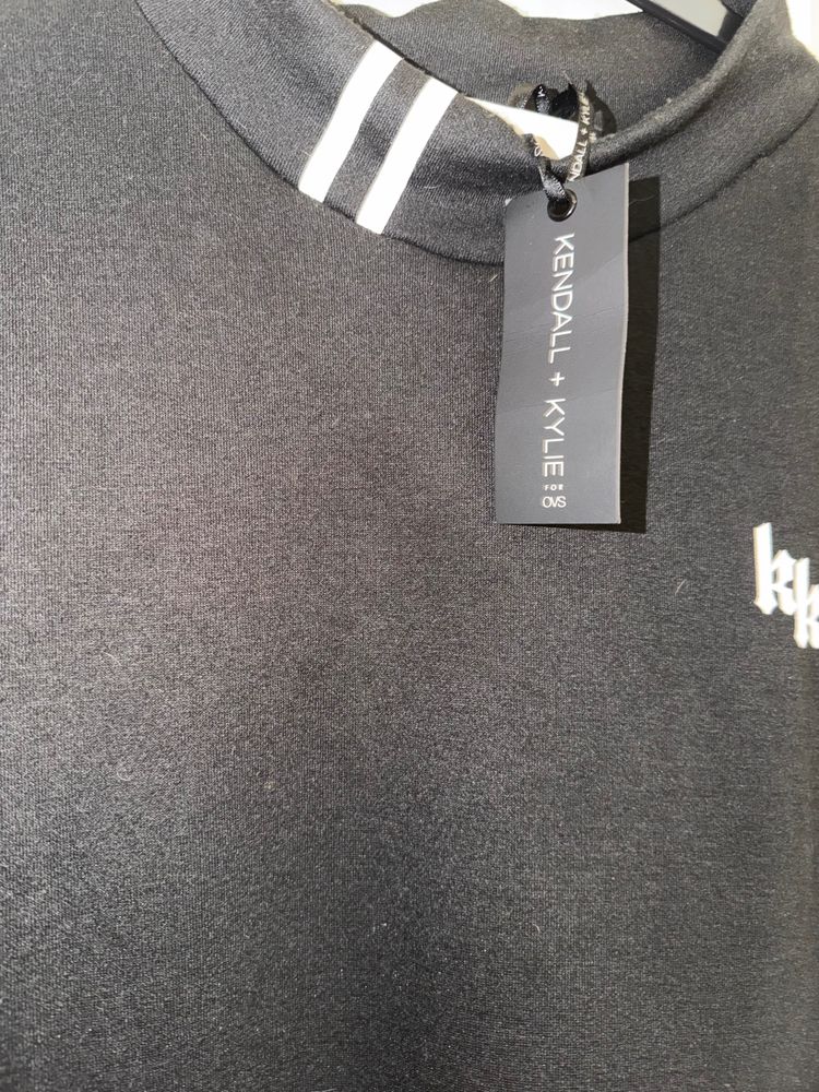 Kendall + Kylie Black Long Sleeve Dress