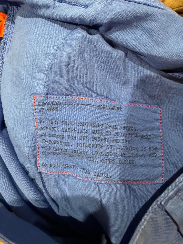 Heron Preston Blue Cargo Pants 5