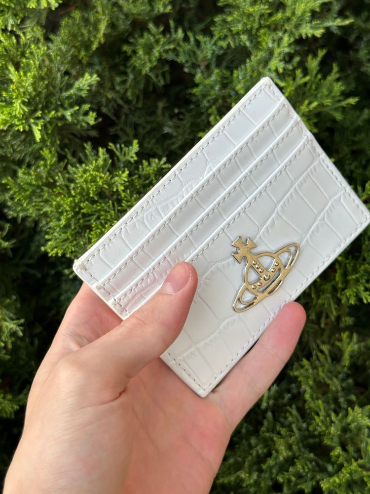 Immagine di Vivienne Westwood White Cardholder Wallet 4