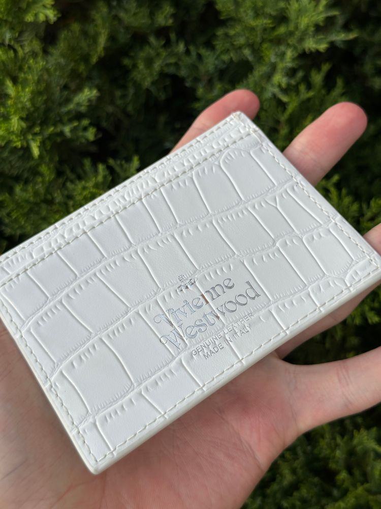 Immagine di Vivienne Westwood White Cardholder Wallet 3
