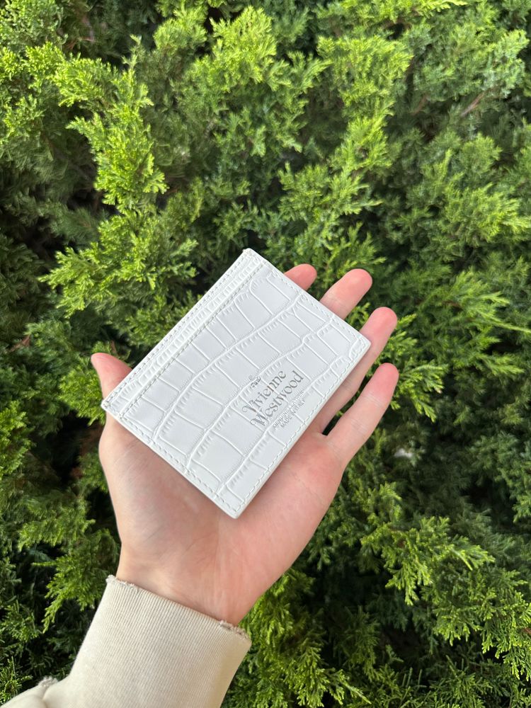 Immagine di Vivienne Westwood White Cardholder Wallet 2