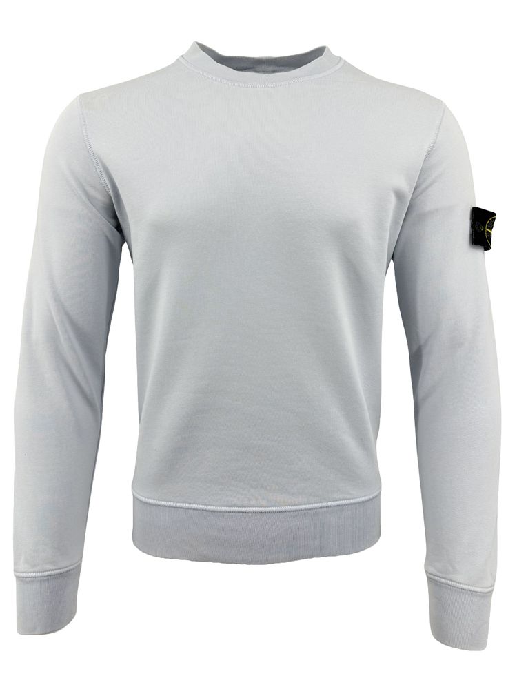 Stone Island Badge Sweatshirt - Light Blue (657950849)