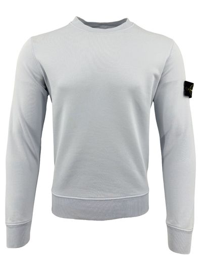 Stone Island Badge Sweatshirt - Light Blue (657950849)