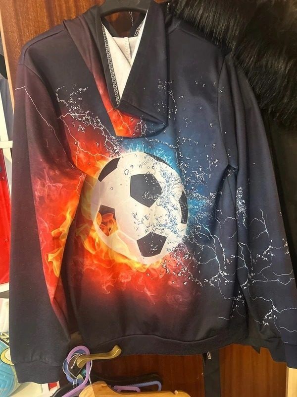 Hoodie With Soccer Ball Graphic image 1