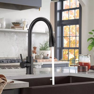 360 Kitchen Sink Mixer Taps Pull Out Spout Spray Single Lever Modern Mono Tap 8