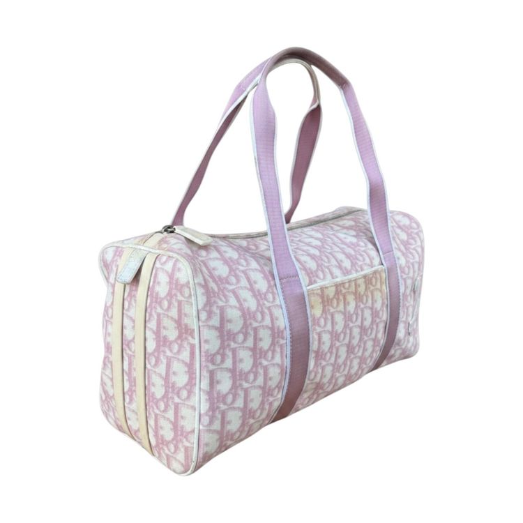 Christian Dior Pink  John Galliano Trotter Girly Diorissimo Boston Bag image 5