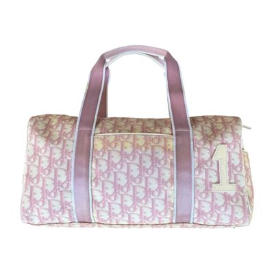 Christian Dior Pink John Galliano Trotter Girly Diorissimo Boston Bag