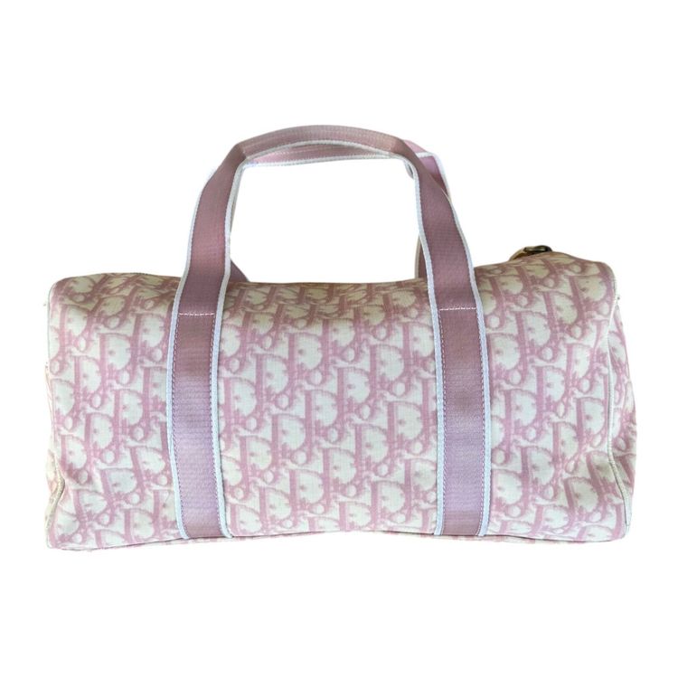 Christian Dior Pink  John Galliano Trotter Girly Diorissimo Boston Bag image 6