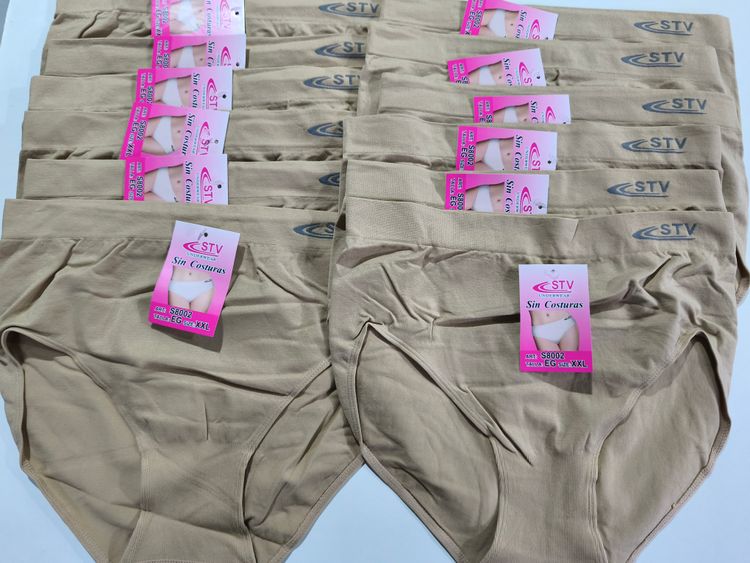 12 Bragas Licra sin Costuras XXL